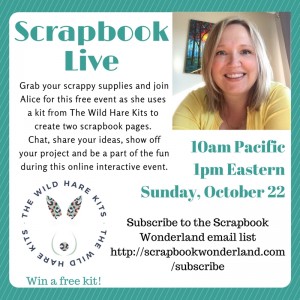 Scrapbook Live October 2017 promo image