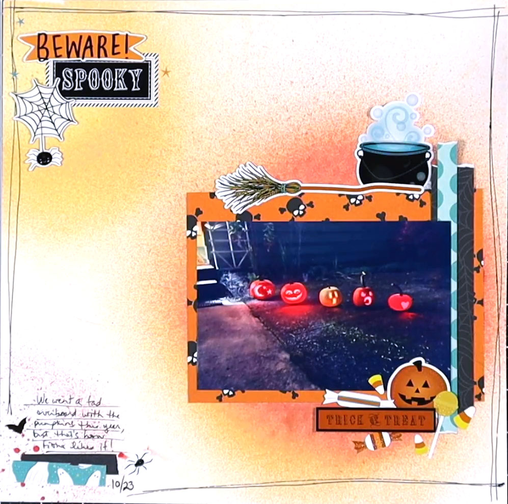 Halloween layout