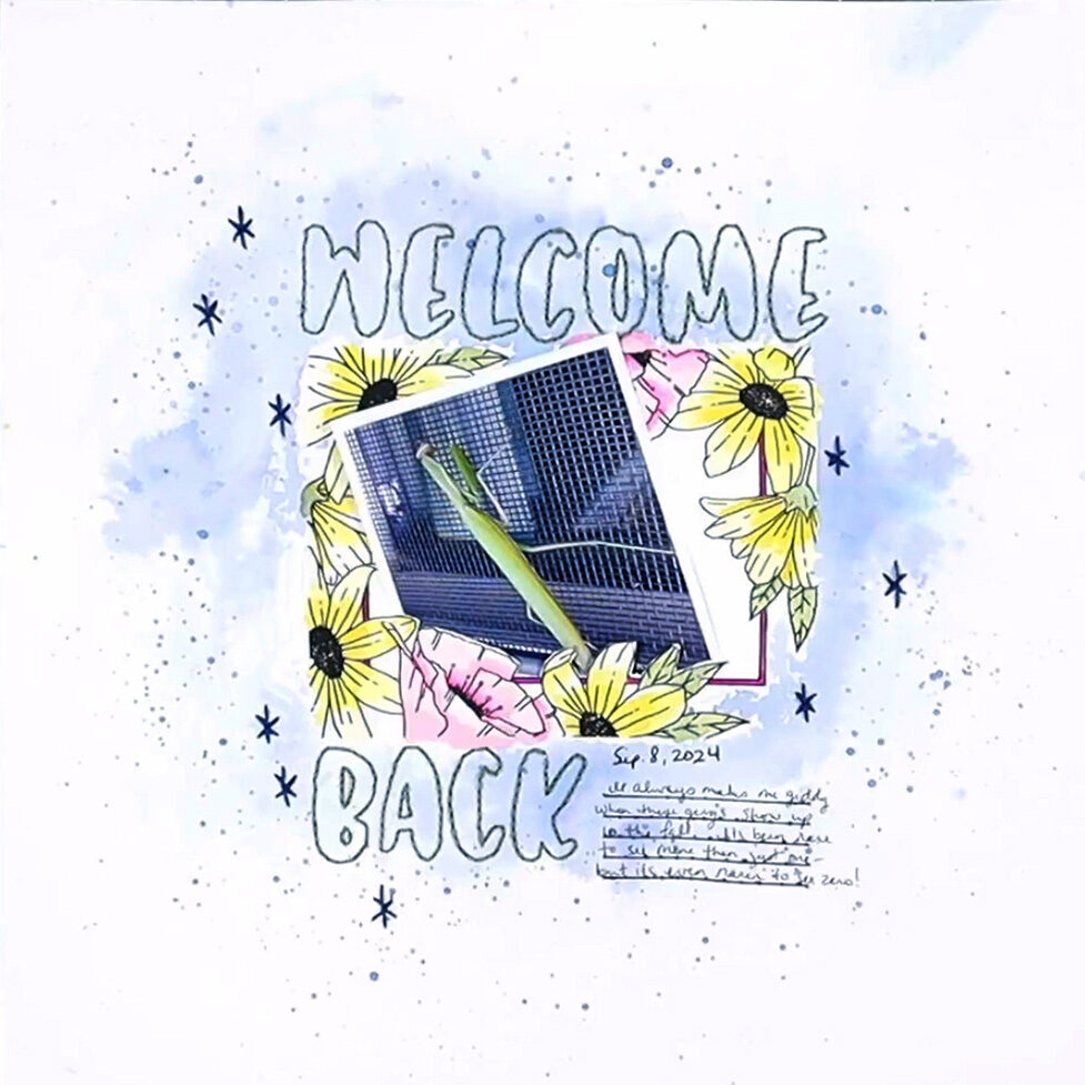 Mixed media layout