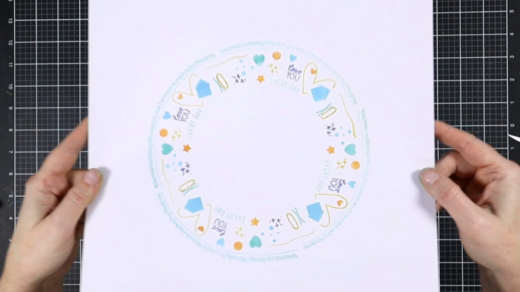 Stamp wheel: wreath