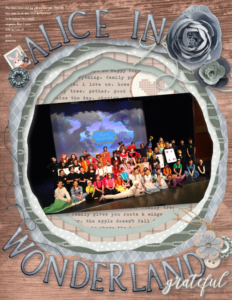 A digital scrapbook layout
