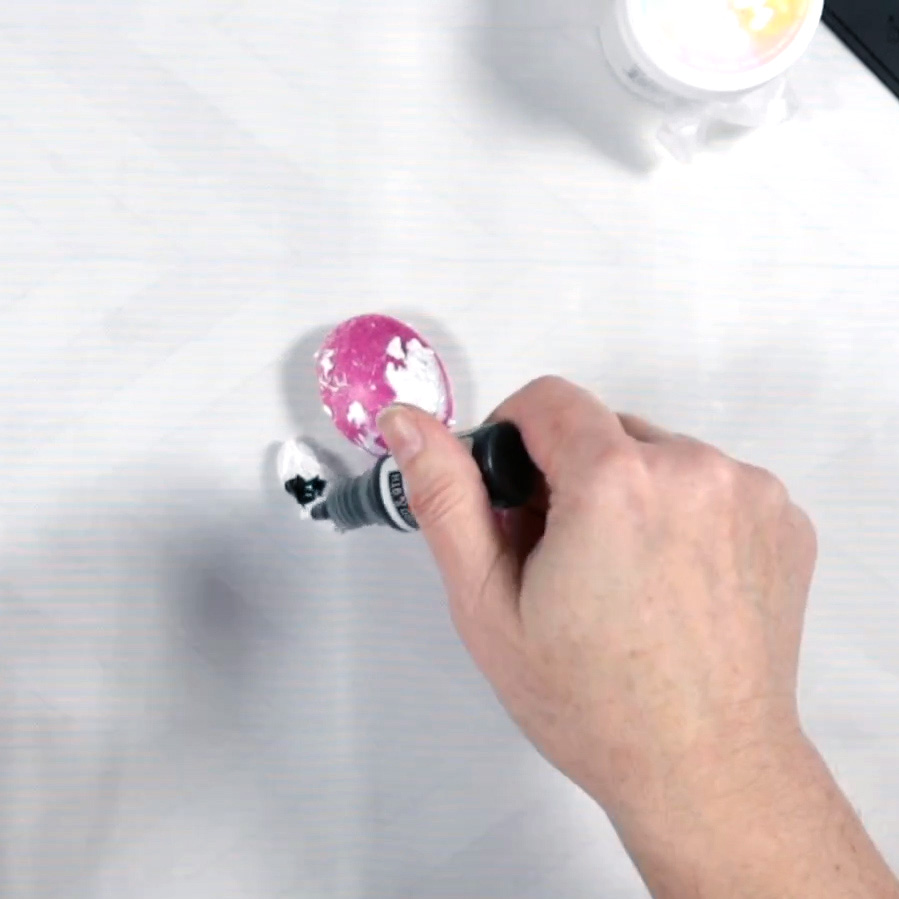 Coloring pastes with ink pad re-inkers