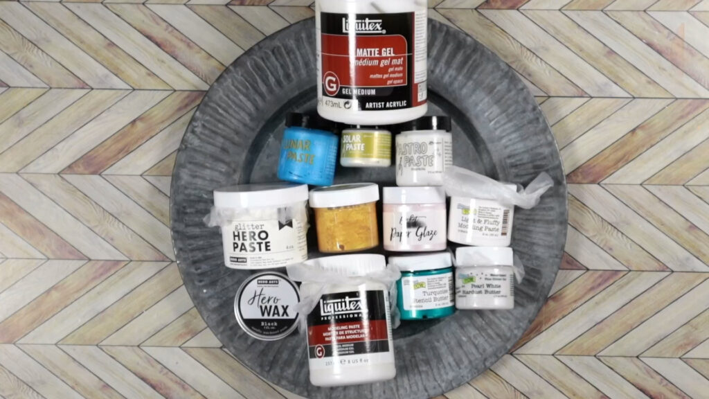 Mixed media pastes