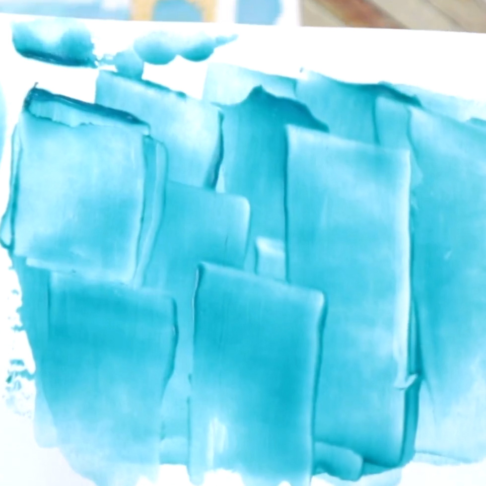 Colored gel medium