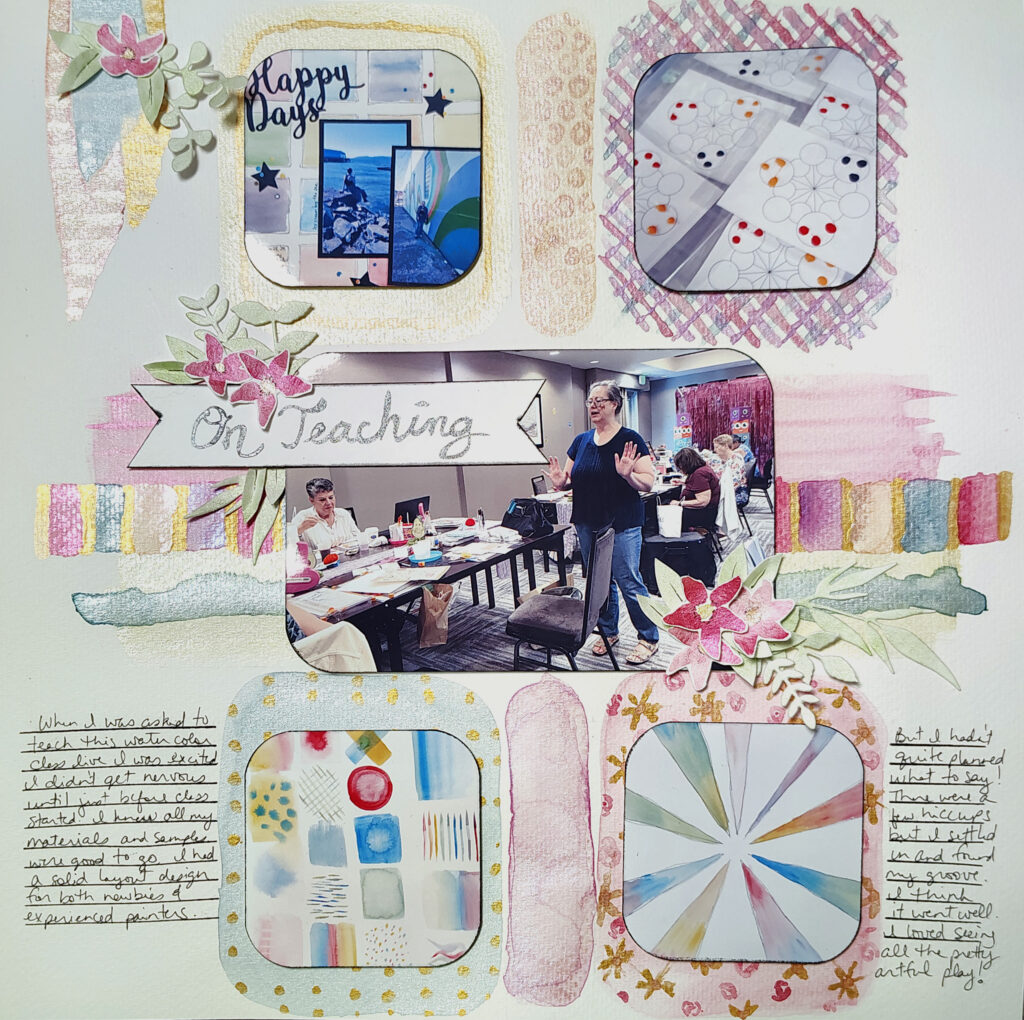 watercolor layout