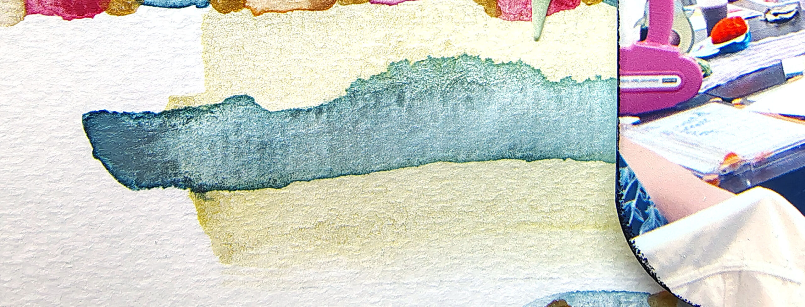 Wet on Wet painting, less water