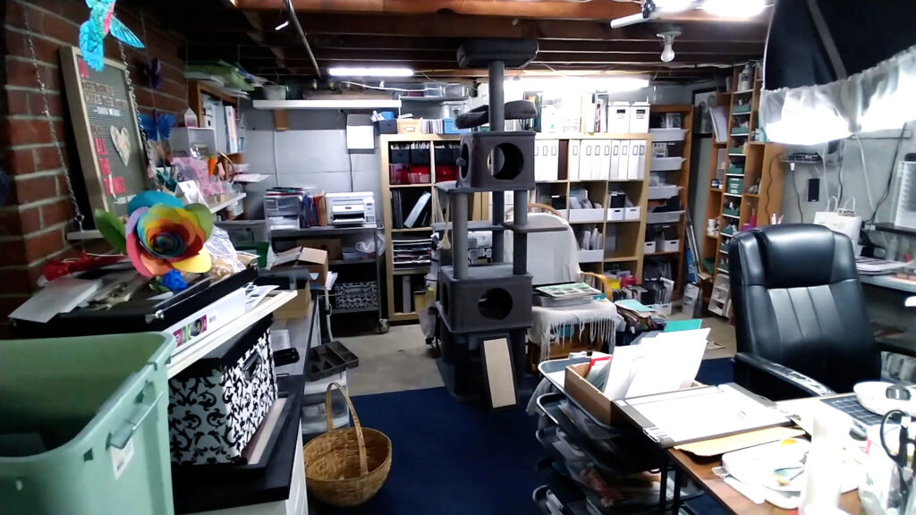 Basement craft room