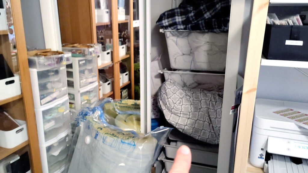 Closet before
