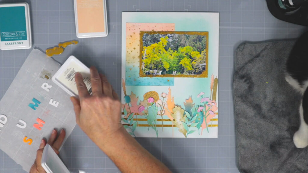 Inking title letters