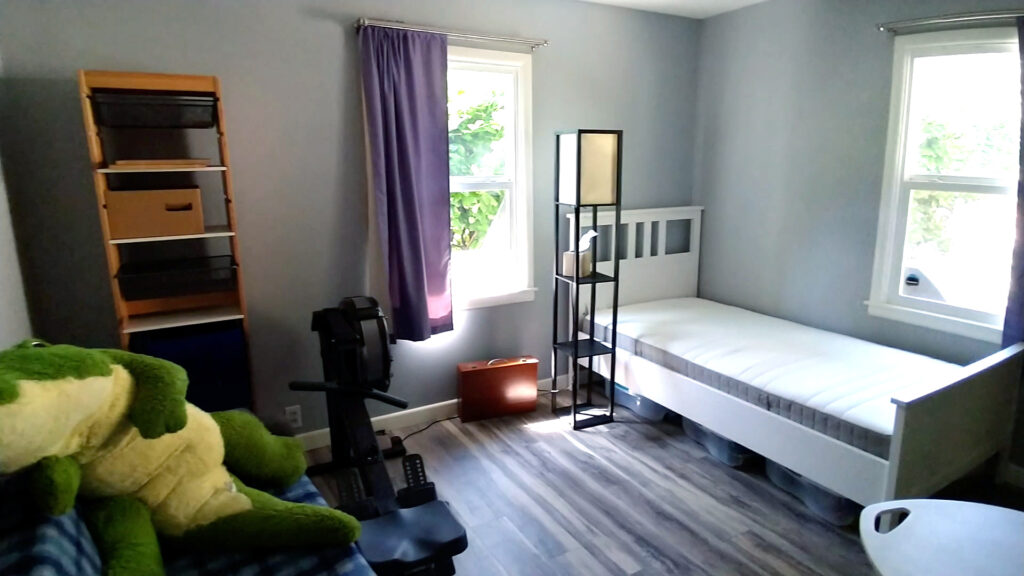 The spare bedroom