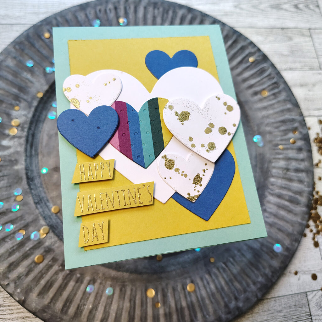 Valentine's Day card made with lots of heart.