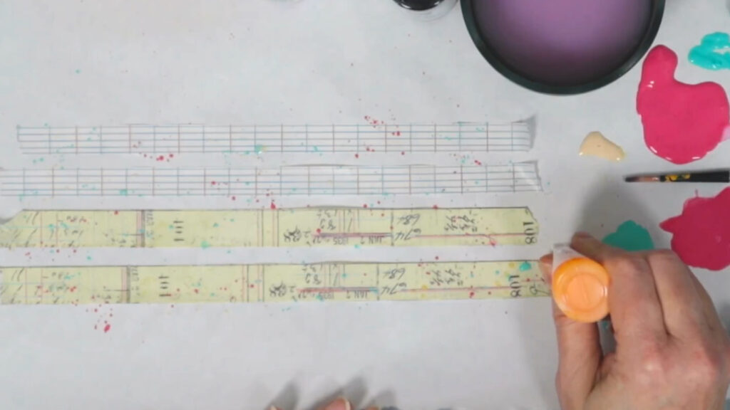 Using Nuvo drops on washi tape