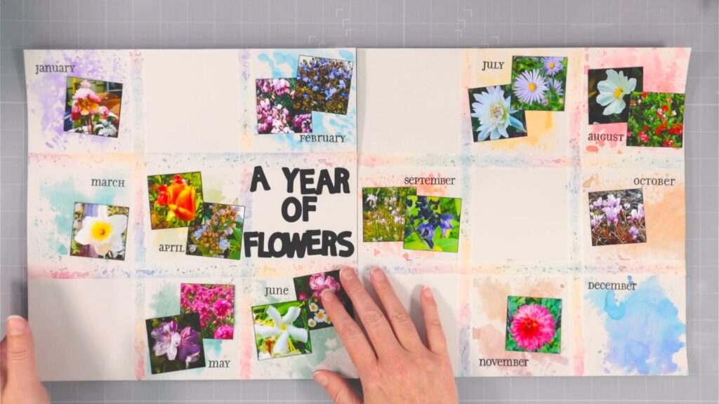 Scrapbook layout progress photo