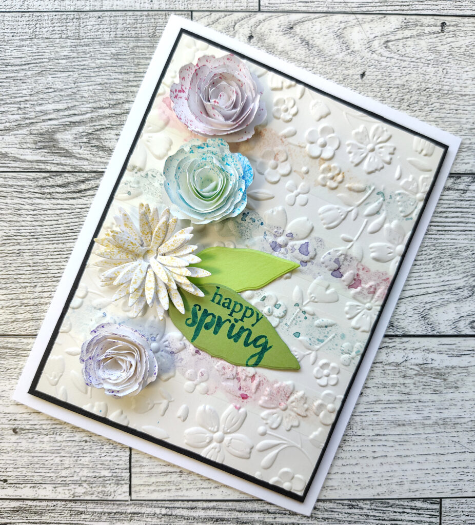 A bonus card made from leftover scrapbook supplies.
