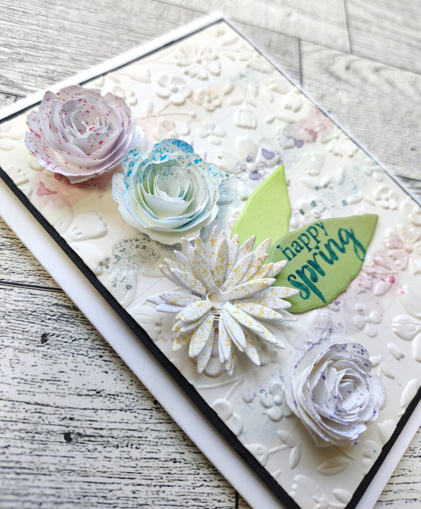 A bonus card made from leftover scrapbook supplies.