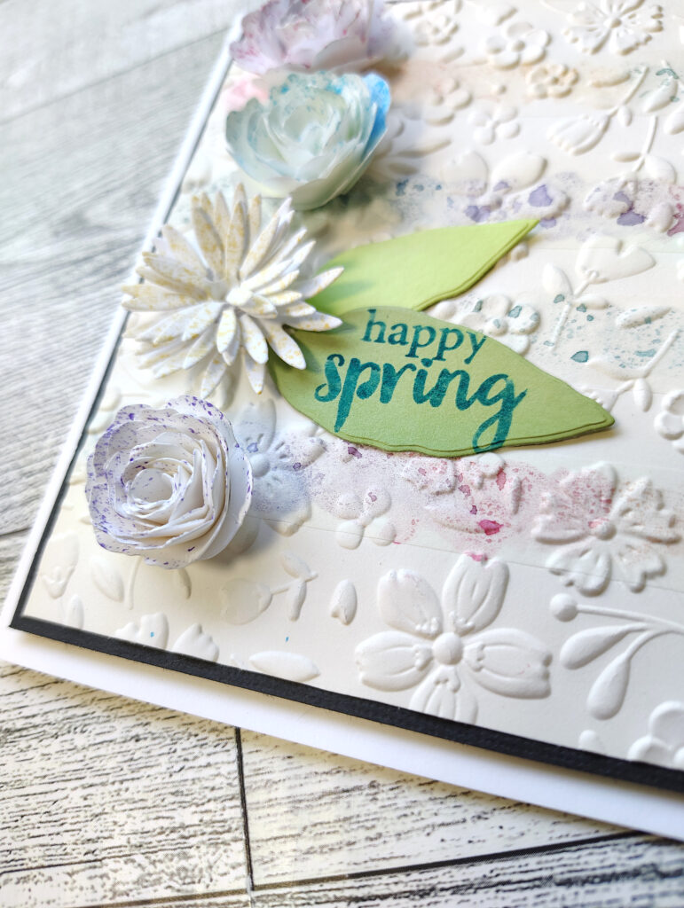 A bonus card made from leftover scrapbook supplies.